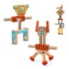 Djeco dřevěná stavebnice Pohyblivý roboti