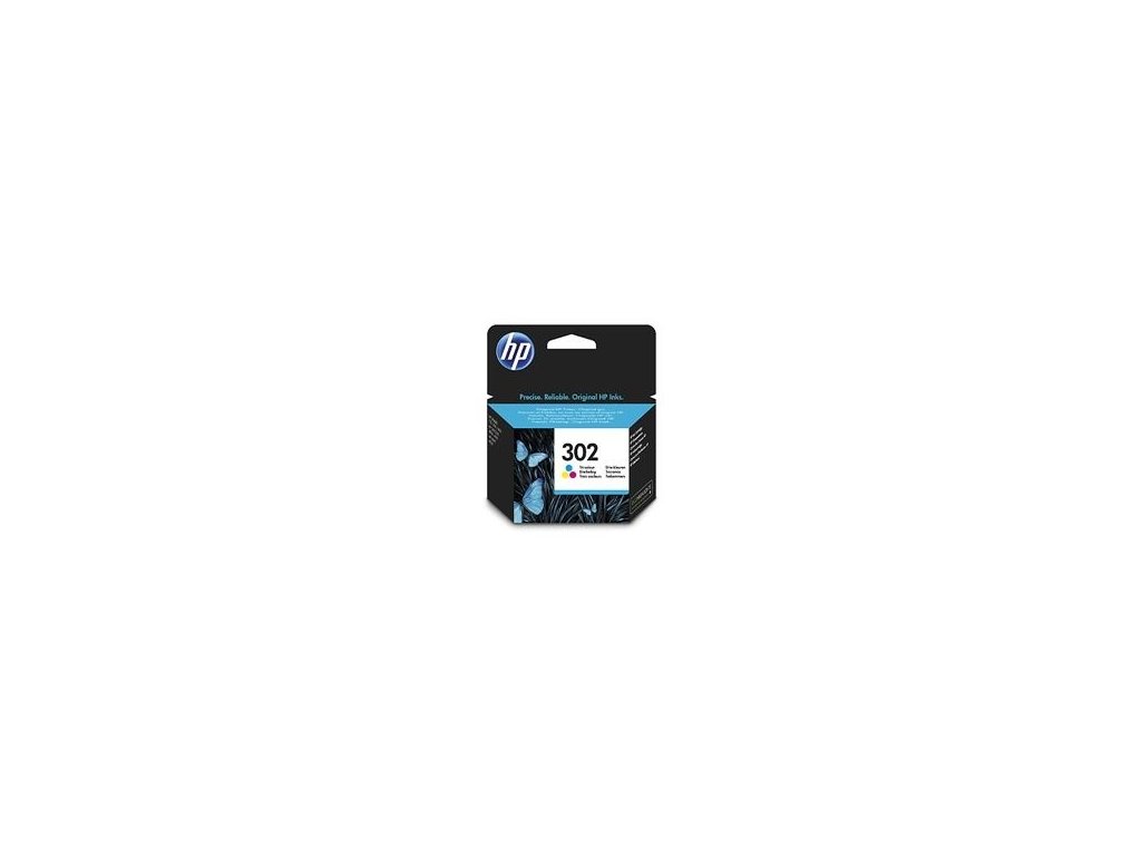 6555 hp 302 tri color original ink cartridge f6u65ae