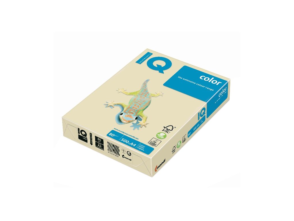 8175 papir barevny iq color a4 80 g vanilkova 500 listu