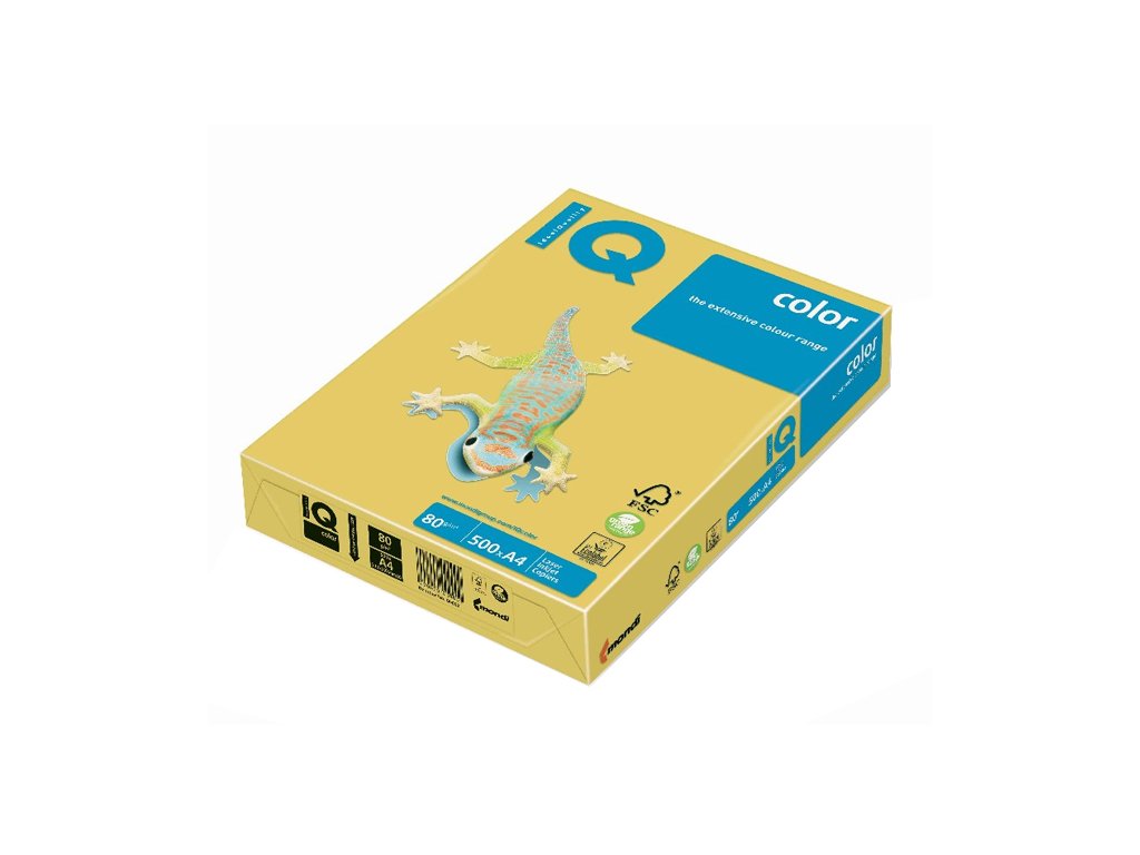 8205 papir barevny iq color a4 80 g kanarove zluta 500 listu