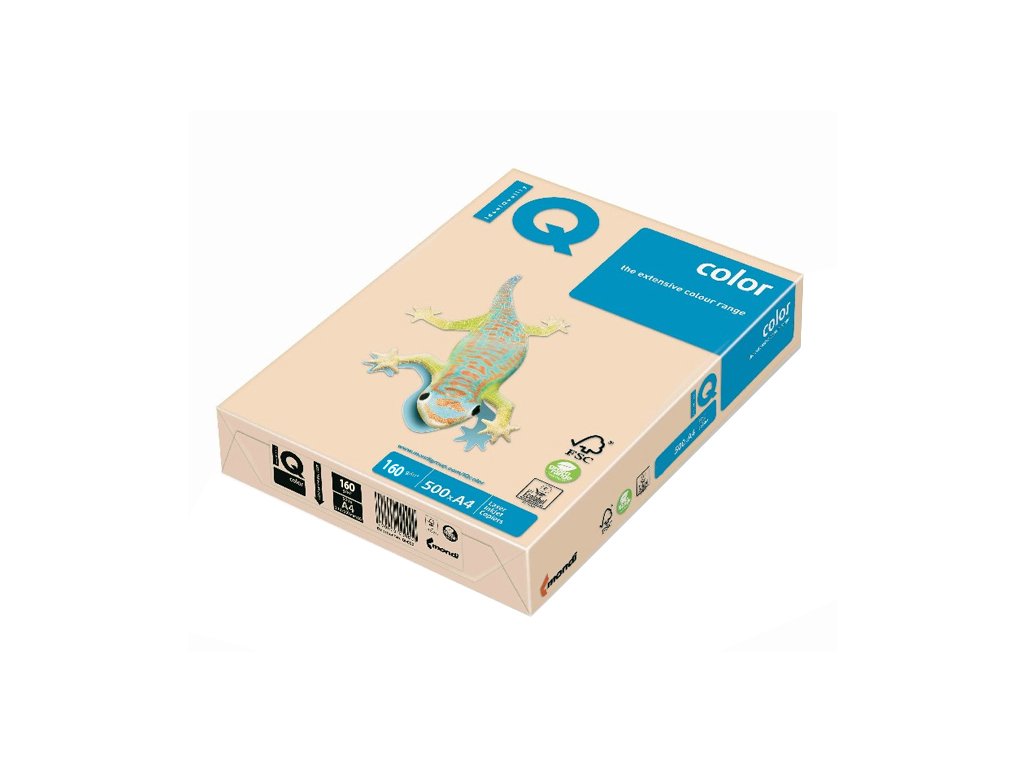 8229 papir barevny iq color a4 160g kremova 250 listu