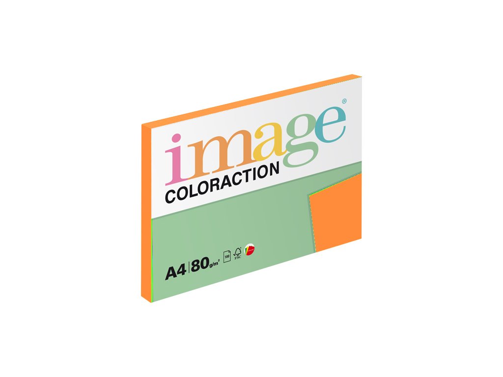 Papír barevný IMAGE COLORACTION A4/80g - cihlově oranžová / 100 listů