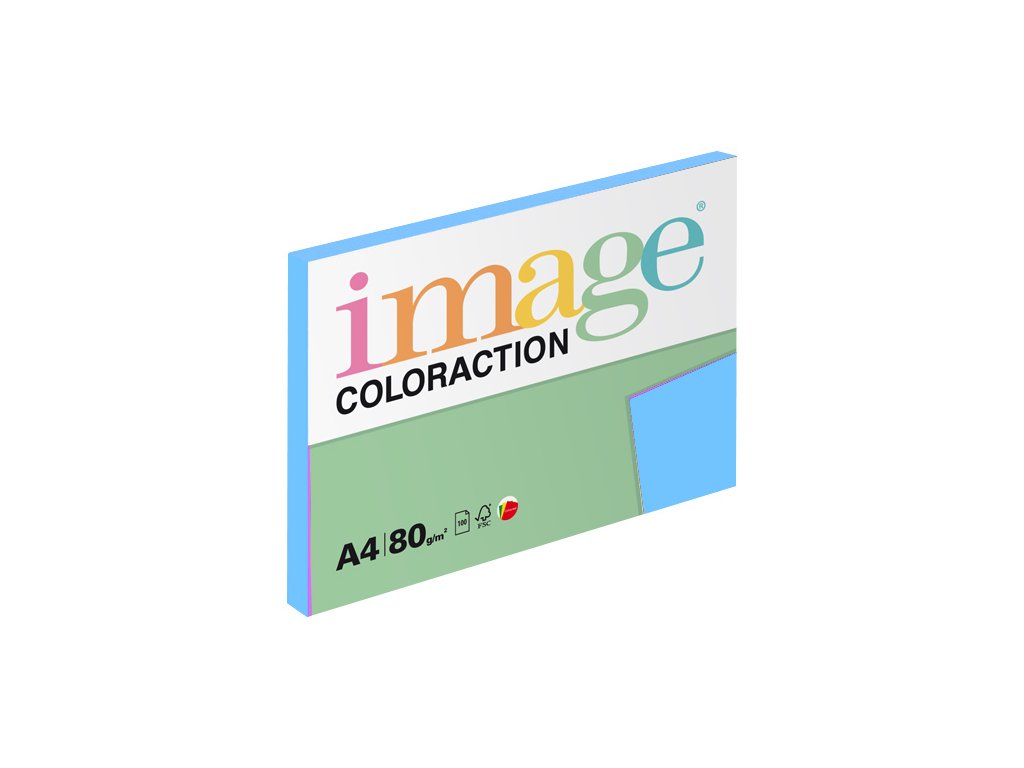 Papír barevný IMAGE COLORACTION A4/80g - sytá modrá / 100 listů