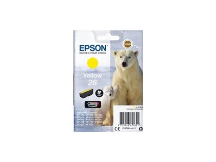2331 epson ink bar singlepack ledni medved yellow 26 claria premium ink
