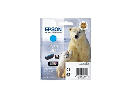 2532 epson ink bar singlepack ledni medved cyan 26 claria premium ink 4 5 ml