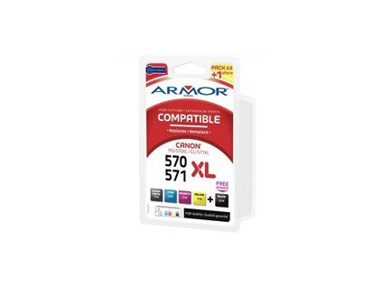 5160 armor cartridge pro canon pixma mg5751sada pgi 570xl cli 571xl cmyk 1x25ml 4x13ml
