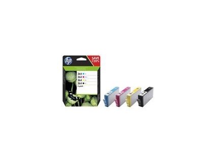 6573 hp 364 cmyk ink cartridge combo 4 pack n9j73ae