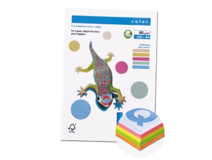 8133 papir barevny iq color a4 80 g reflexni barvy 4 x 50 ks