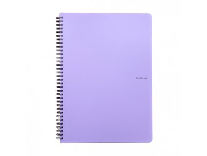 8454 blok twin wire a4 pp pastelini fialova