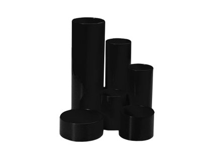 Stojánek kancelářský 6/P kulatý - černá