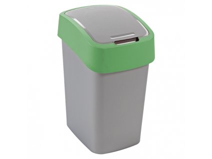8922 odpadkovy kos flipbin 25 l stribrny zeleny