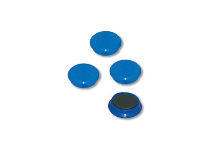 Magnety průměr 13 mm - modrá / 8 ks