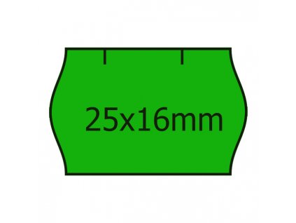 9300 etiketa contact 25 x 16 mm 1100 etiket zelena