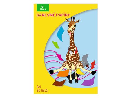 Papír barevný STEPA A4 20 listů
