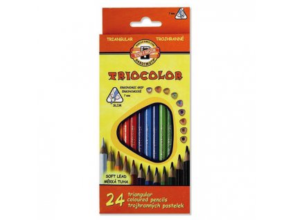 10221 pastelky triocolor 24 barev