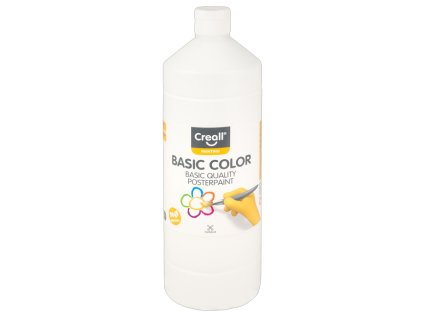 Barvy temperové Creall Basic color 1000 ml - bílá