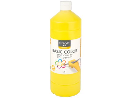 Barvy temperové Creall Basic color 1000 ml - žlutá