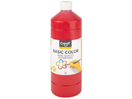 Barvy temperové Creall Basic color 1000 ml - červená