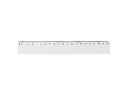 Pravítko 20cm Sakota - transparentní
