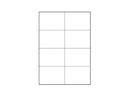 Etiketa Print 105x74 A4 ECONOMY / 100 listů