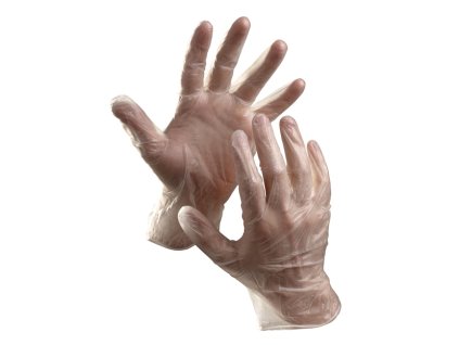 Rukavice  vinylové jednorázové nepudrované vel. M / 100 ks