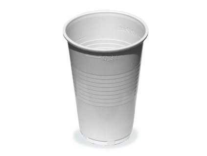 Kelímek plastový 0,3 l - bílá / 100 ks