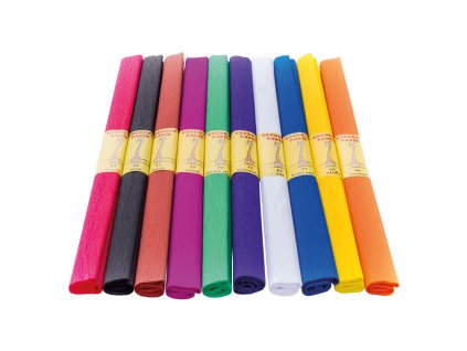 Papír krepový 0,5x2m - mix barev / 10ks