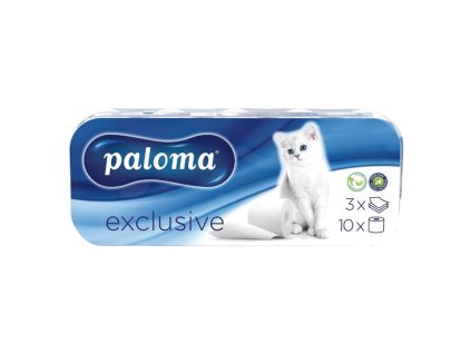 Papír toaletní PALOMA Exclusive ražba - bílá / 10 ks