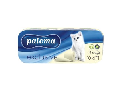 Papír toaletní PALOMA Exclusive ražba - žlutá / 10 ks