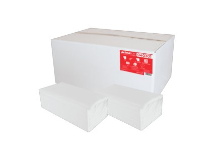 Ručníky papírové "ZZ" skládané, 1 vrstvá celulóza - bílé 5000 ks (040301)