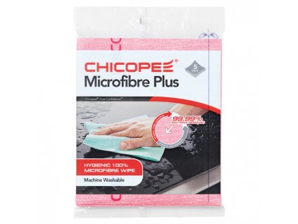 10950 uterky chicopee microfibre plus 34x40 cm 5 ks cervene