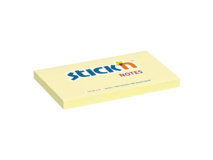 Bloček samolepicí STICK'N 76 x 127 mm, 100 l - žlutá