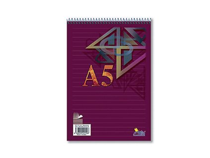 Blok linka NOTES spirála nahoře A5 70 listů