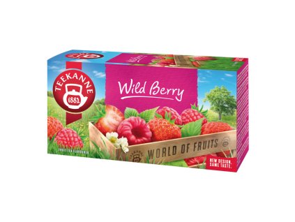 Čaj TEEKANNE Wild Berry - s příchutí malin a jahod / 20 sáčků