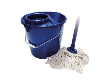Čistící mop set - 10 L ( vědro 10 L, ždímač, mop provázky )