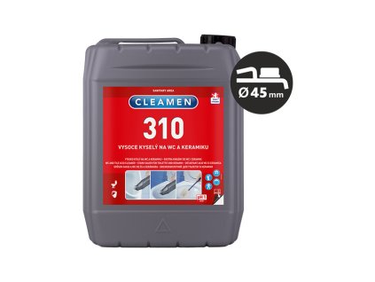 CLEAMEN 310 Gelový čistič WC a keramiky 5 l