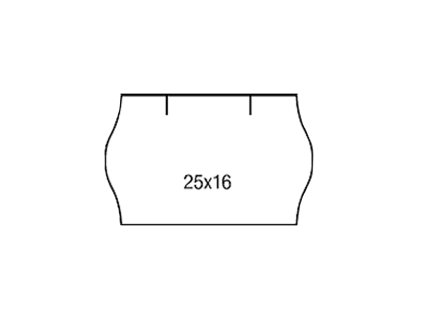 Etiketa CONTACT 25 x 16 mm v kotoučku - bílá