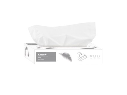 Kapesníky kosmetické papírové Katrin Plus Facial v krabičce / 100 ks