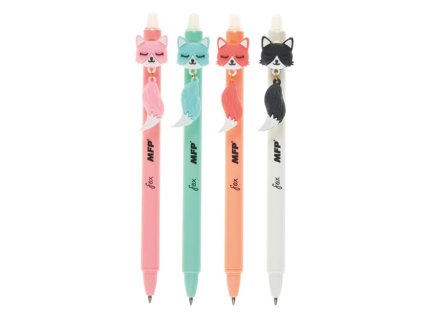 Kuličkové pero gumovací Fox, 0,5, modré