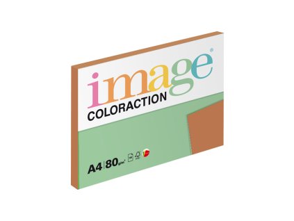 Papír barevný IMAGE COLORACTION A4/80g - hnědá / 100 listů