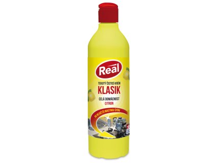 Prostředek čisticí tekutý Real klasik 600g - pomeranč/citron