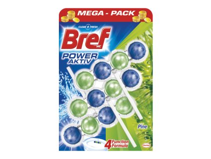 Prostředek čisticí závěsný Bref Power Aktiv megapack 4 v 1 - pine