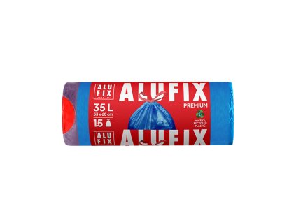 Pytle do košů PREMIUM zatahovací, 50x60 cm, 35 l - modrá / 15 ks