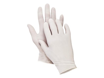 Rukavice Dermagel - latexové jednorázové nepudrované vel. L/100 ks