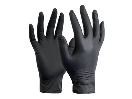Rukavice nitrilové vel. L - černé/ 100 ks