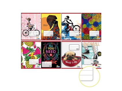 Sešit A5 - 544 - A5 linka s okrajem