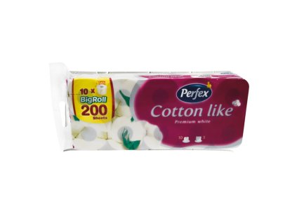 Toaletní papír Perfex Cotton like bez parfemace / 10 ks
