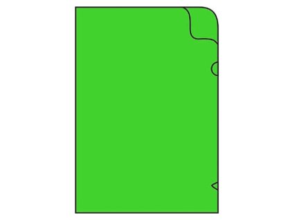 Zakládací obal L180-A4 barevný - zelená / 10 ks