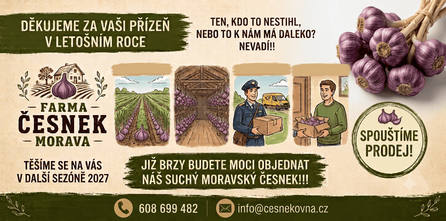 konec zelkeny cesnek