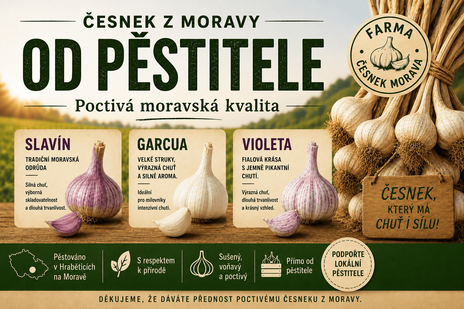 suchy česnek